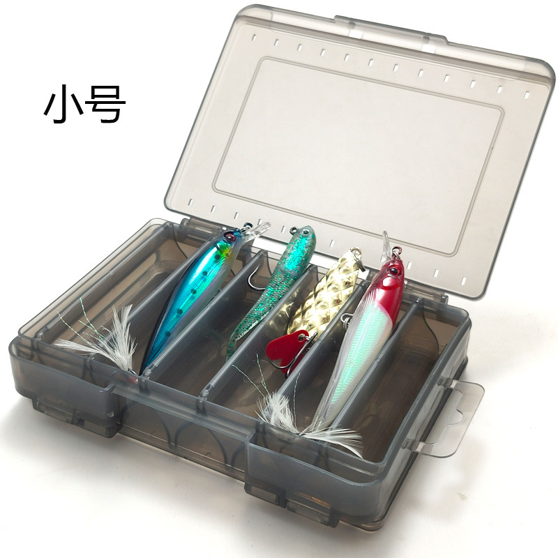 Caja de camarones de madera caja de Luya de doble cara Mino caja de almacenamiento de cebo falso accesorios de artes de pesca Caja de Herramientas caja de cebo Luya de pesca al por mayor