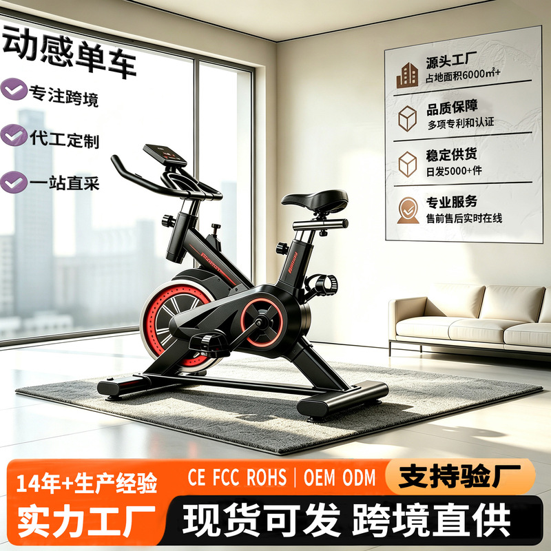 Spinning bike, home exercise bike, bicycle fitness equipment, indoor sports, foreign trade export, cross-border direct supply, wholesale