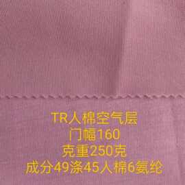 TR人棉空气层时装卫衣健康布服装玩具抱枕沙发鞋帽箱包布料
