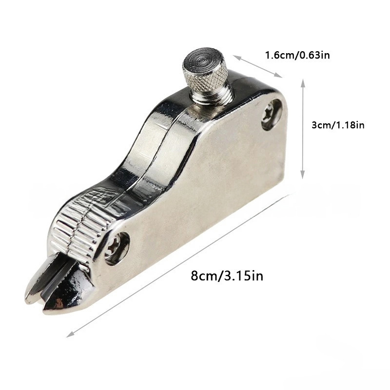 DIY手工皮革皮具工具 不锈钢V型挖槽器 可调节深度推槽器挖沟器