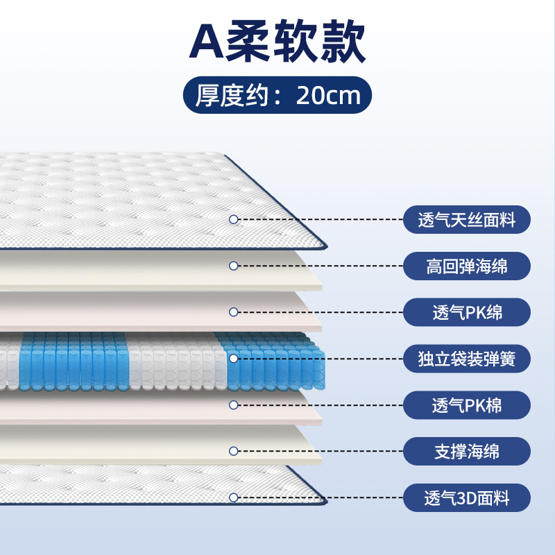 부드럽고 편안한 모델 20CM [롤 포장으로 배송]