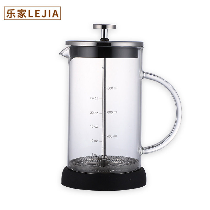 High Boron Glass Pressing Coffee Pot Single Layer Glass French Filter Pressing Hand Coffee Pot Household European Style Tea Maker High Boron Glass Pressing Coffee Pot Single Layer Glass French Filter Pressing Hand Coffee Pot Household European Style Tea Maker