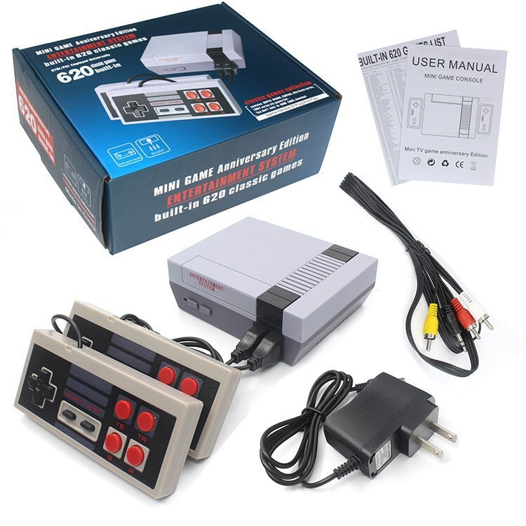 Foreign Trade Hot-Selling Nes620 Handheld Game Console, Classic Nostalgic Two-Player Battle Retro Home-Use Fc Red and White Console for Export Foreign Trade Hot-Selling Nes620 Handheld Game Console, Classic Nostalgic Two-Player Battle Retro Home-Use Fc Red and White Console for Export