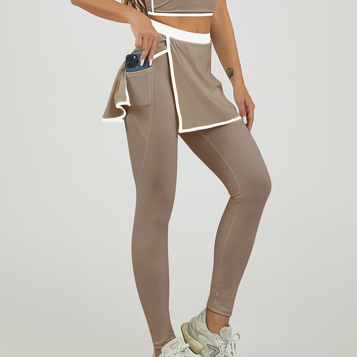 Nuevo color transfronterizo chaleco deportivo de secado rápido mujer calzado de acondicionamiento de calzado de dos piezas conjunto de trajes deportivos de mujer al por mayor