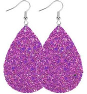 Clásico de doble cara brillo luz lágrima gota pendientes transfronterizo suministro estable Amazon AliExpress