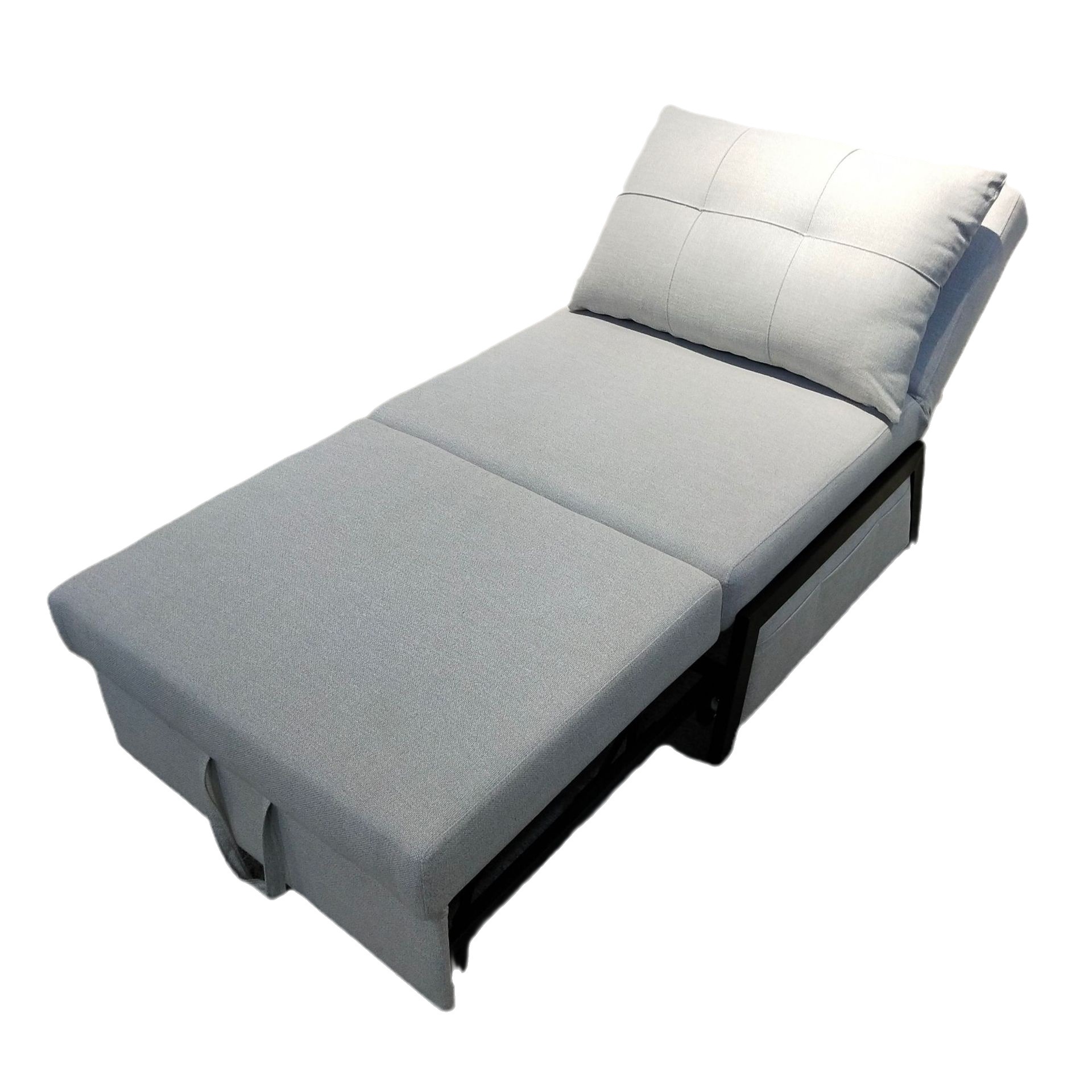 Sofá de tela moderna simple y tecnológica para una sola persona plegable alquiler pequeño tipo de casa sala de estar balcón peinado multifuncional image 6