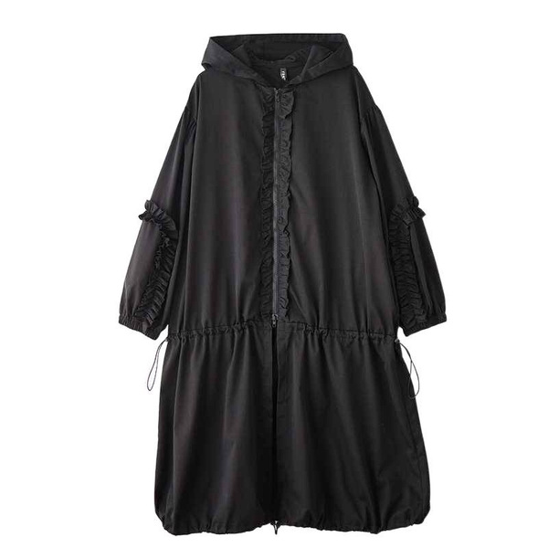 Autumn long retro long-sleeve with hood