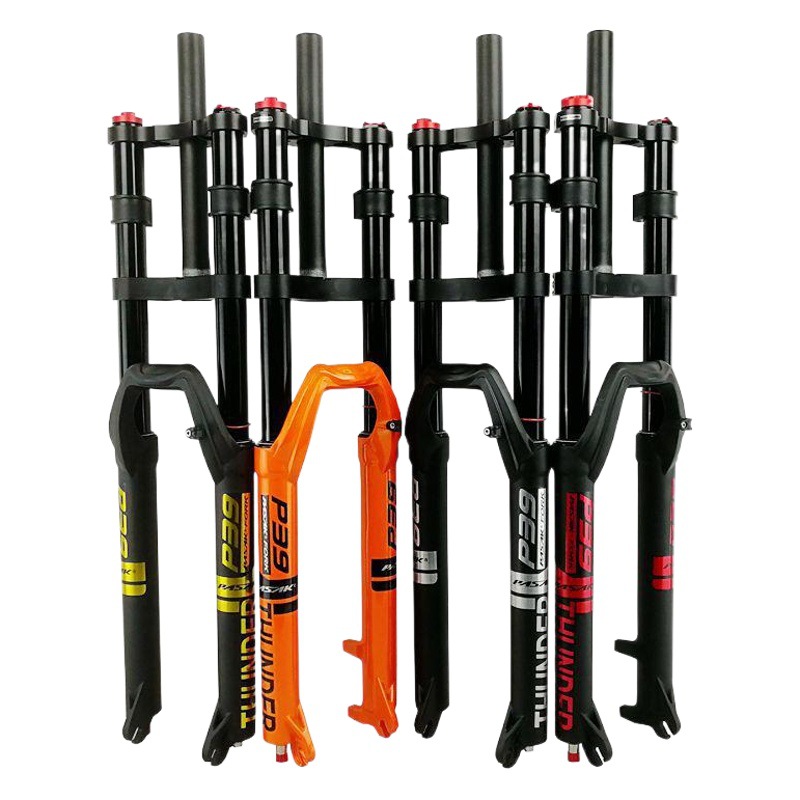 PASAK mountain bike presión de aire doble hombro amortiguador frente tenedor oro Tubo aire tenedor hombro control /29 pulgadas amortiguación tortuga conejo