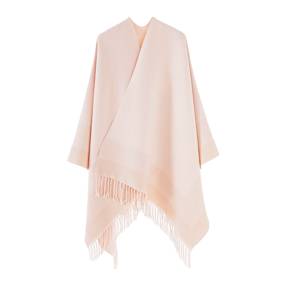 Nuevo chal de hilo hilado con núcleo comercio exterior femenino chal de otoño e invierno bufanda con flecos al por mayor capa de todo fósforo a rayas clásicas de doble uso