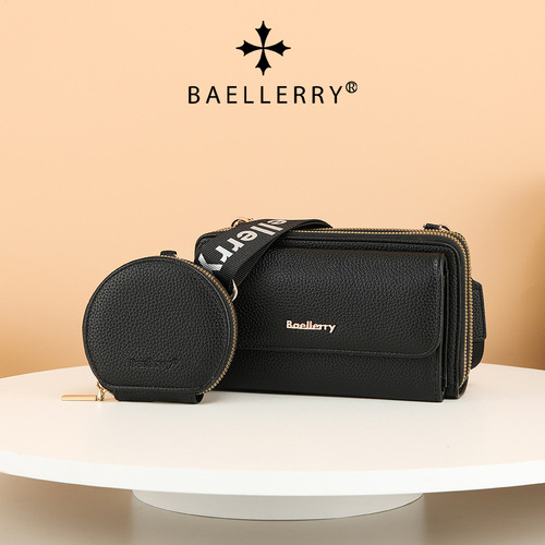baellerry new women's pebbled crossbody bag cross-border letter shoulder strap zipper single shoulder mother-in-law bag wholesale