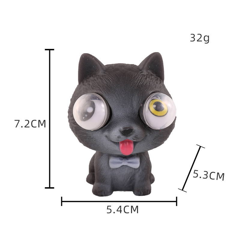 투명한 눈 고양이-블랙