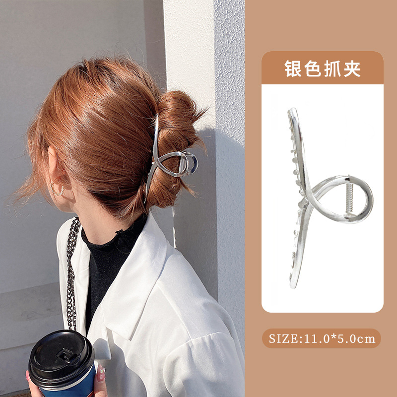 Nueva pinza de agarre, pinza para el cabello, parte posterior de la cabeza, celebridad de Internet, 2025, temperamento, pinza para el cabello, pinza para el cabello, tocado, clip para tiburón femenino