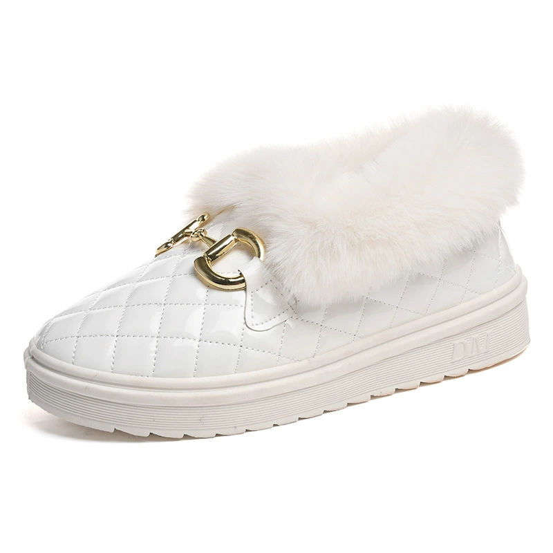 [A01 Snow Boots] Зимние тёплые женские сапоги снегоступы, мягкая подошва, PU верх, комфортные бархатные вышивки, обувь для женщин