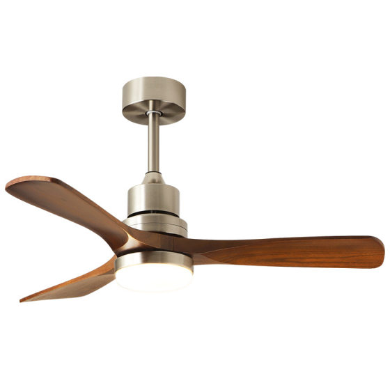 Middle Ancient Fan Light Bauhaus American Style Retro Home Living Room Bedroom Light Modern Light Luxury Dining Room Hanging Fan Light Integrated