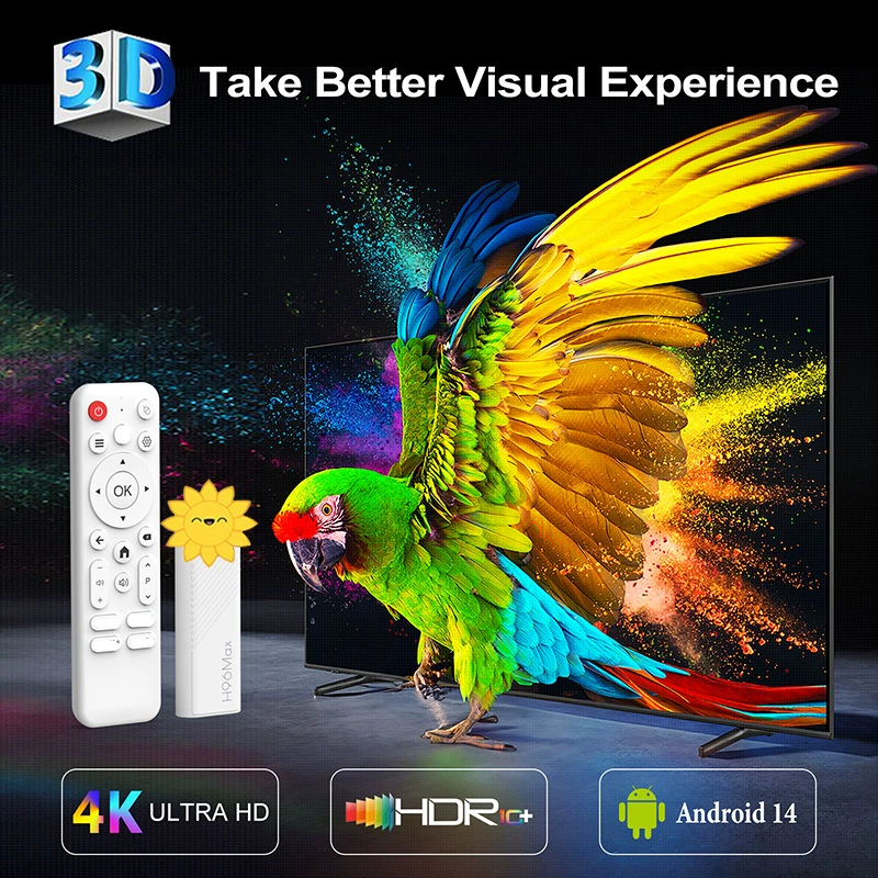 H96 MAX h313 мини ТВ-приставка Android 14 интернет ТВ-бокс 4K HD для домашнего ТВ