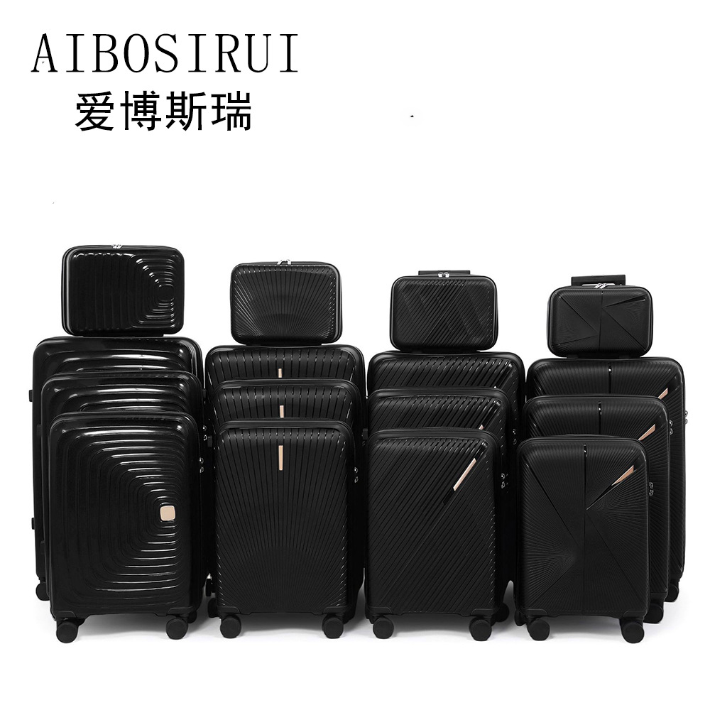 Procesamiento personalizado pp pull-bar caja de gran capacidad combinación universal contraseña equipaje conjunto de equipaje de embarque
