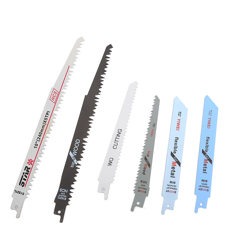 马刀锯锯条加长细齿金属切割塑料木工粗齿锯条果树修枝往复锯锯条