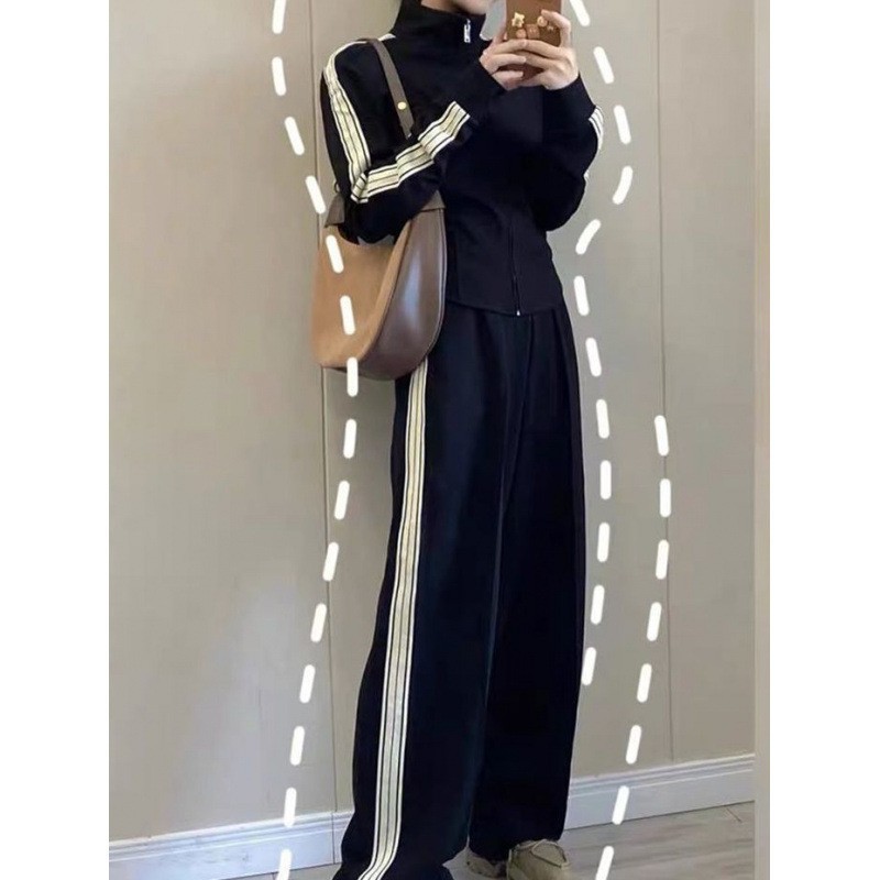 Shanli Dadi Sports Suit for Women, Spring and Autumn, Korean Version, Loose, Fashionable, Stylish, Casual Two-Piece Running Outfit