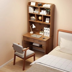 机の本棚の本棚の一体テーブルの成人のコンピュータの机の小さい部屋型の寝室の机の家庭用の学生の机