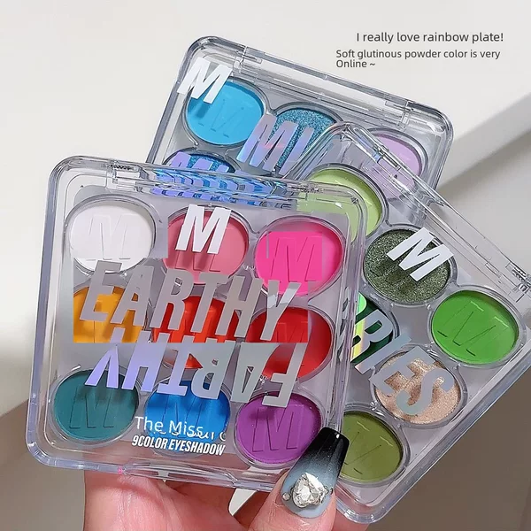 Cross-Border Misslara Nine-Color Eyeshadow, Natural and Non-Smudging, a Must-Have for Millennial Hot Girls with a High-End Feel, Perfect for Sweet and Cool Girls