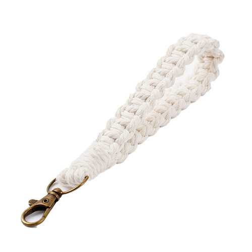Hand-knitted simple wrist strap key chain pendant INS accessories Amazon bracelet key ring gift gift