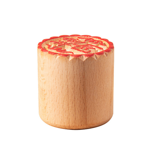 Fresh meat mooncake stamp, Suzhou-style meringue wooden stamp, white pastry dessert baking mold