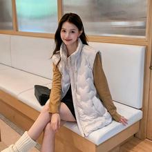 大季2025新款胖mm200斤加肥加大码90绒羽绒马甲压胶羽绒服女9926