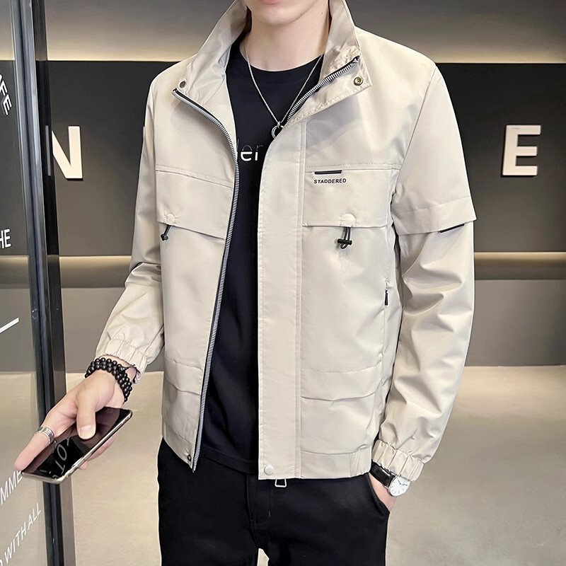 Men's Jackets Spring and Autumn 2025 New Style Jackets Men's Thin Jackets Casual Summer Light Colors Wholesale