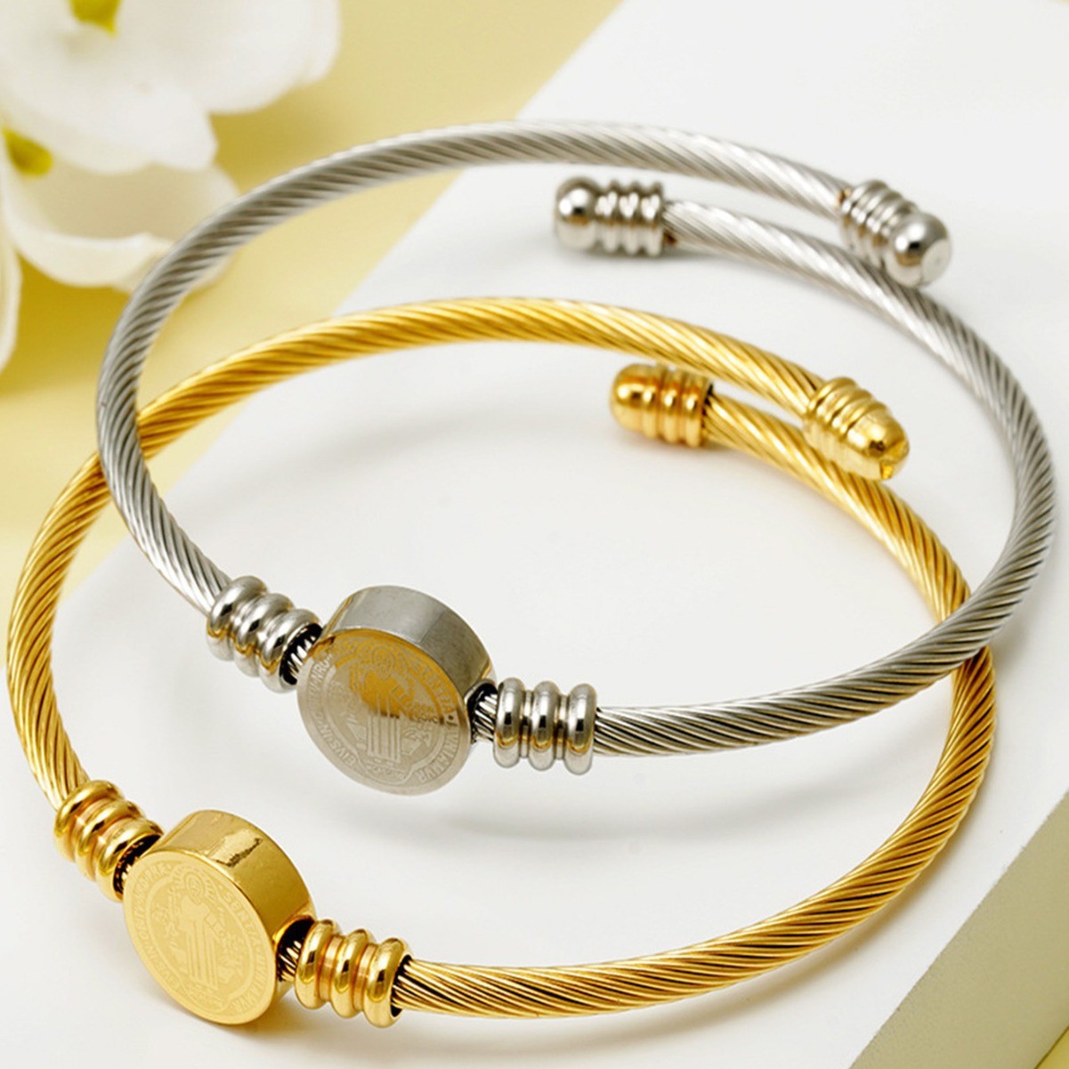 trend adjustable bracelet stainless steel