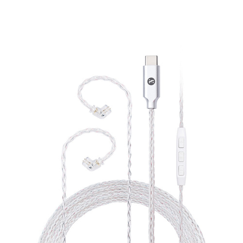 JCALLYTC08 shares TYPEc silver-plated headphone upgrade line digital decoding headphone amplifier MMCXQDCZSN0.78