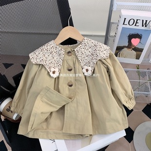 Girls' Outwears Spring 2025 New Kidsren's Clothing Fashionable Kidsren's Baby Tops Jackets Kidsren's Windbreakers Spring