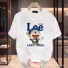 欧美纯棉男T恤日韩个性印花短袖夏季圆领商务学生港风大码百搭