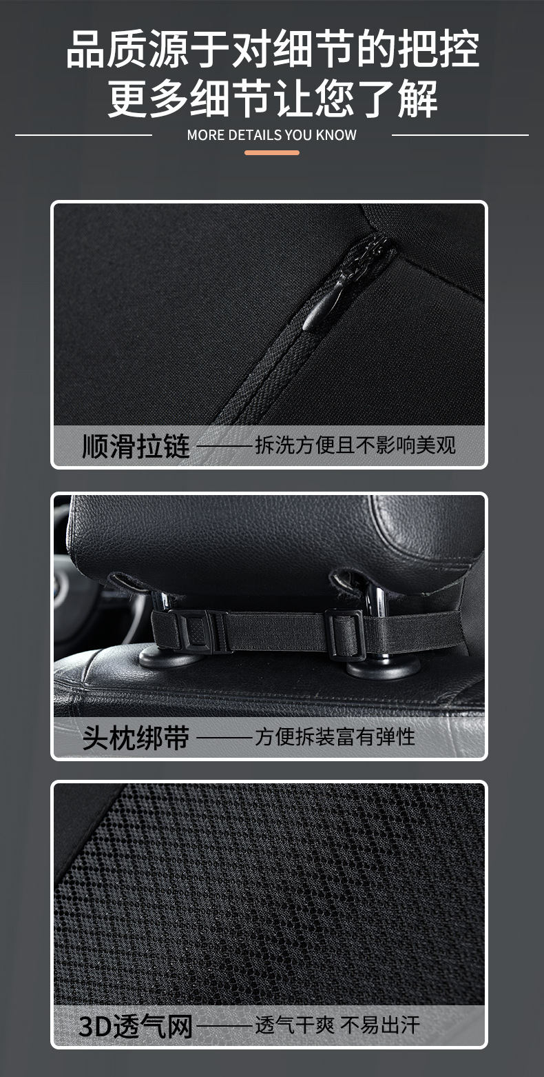Car Headrest 3D Mesh Memory Foam Lumbar Support Pillow Neck Pillow Universal for All Seasons Car Neck Support Pillow
