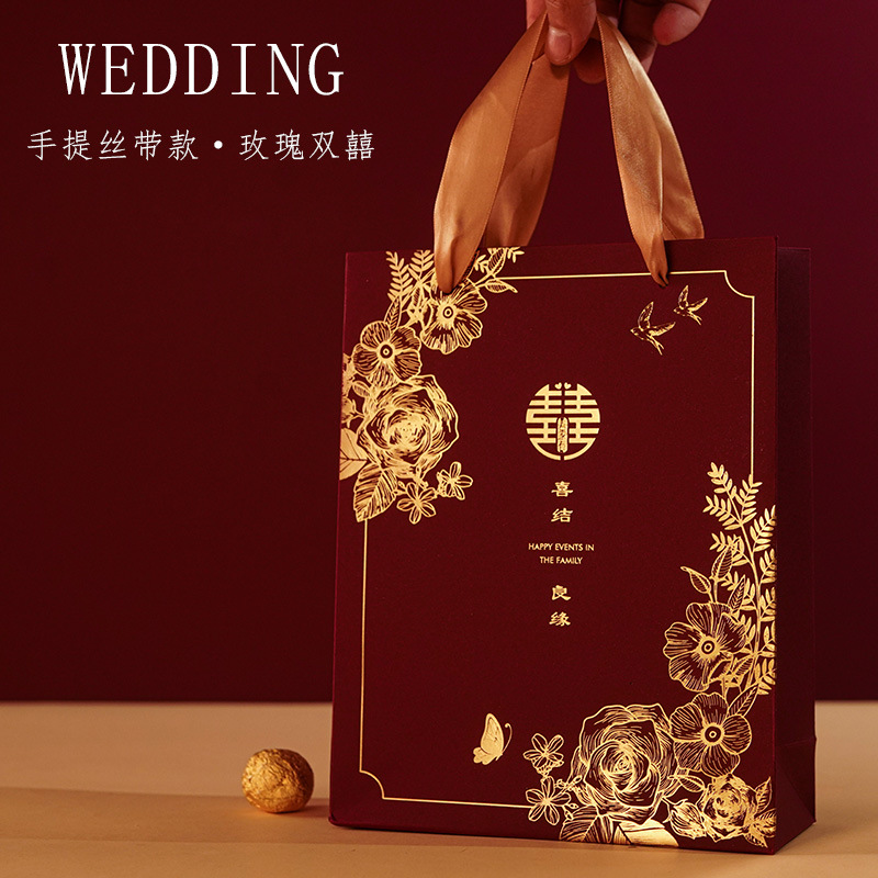 Portable ribbon style-Rose double silk