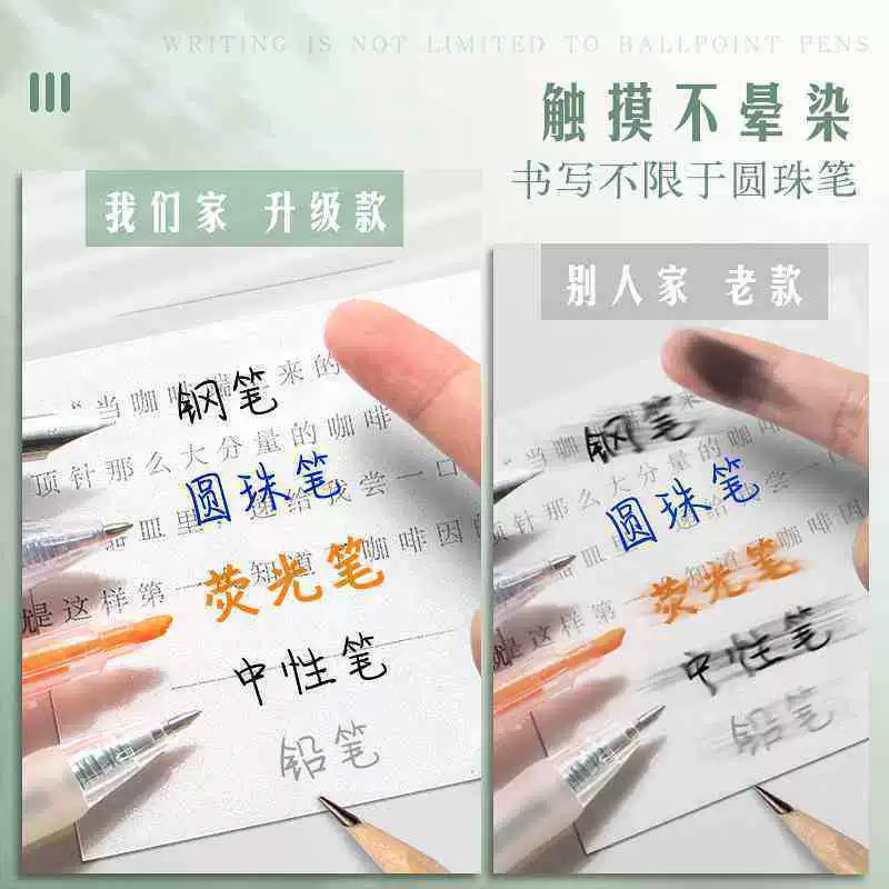 Transparent stickers can be handwritten and sticky, and can be torn a note with high appearance. Students use it as notes to mark key points.