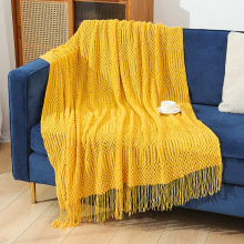 夏季办公室空调针织小毯子客厅午睡懒人沙发盖毯高级感休闲旅行毯