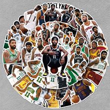 50张欧文贴纸DIY篮球球星体育周边手账本电脑手机壳水杯装饰防水