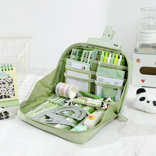 12-story panda large-capacity pen bag for girls, suitable for primary and middle school students, boys and girls, high-definition stationery pencil case