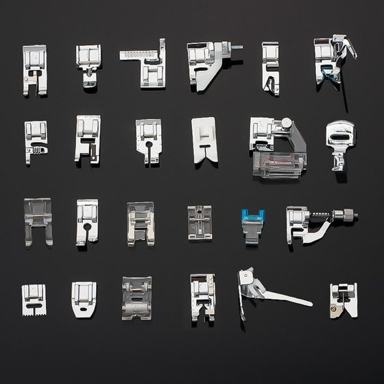 Household multifunctional electric sewing machine accessories zipper Hemming foot Hemming lock edge presser foot presser handle summary