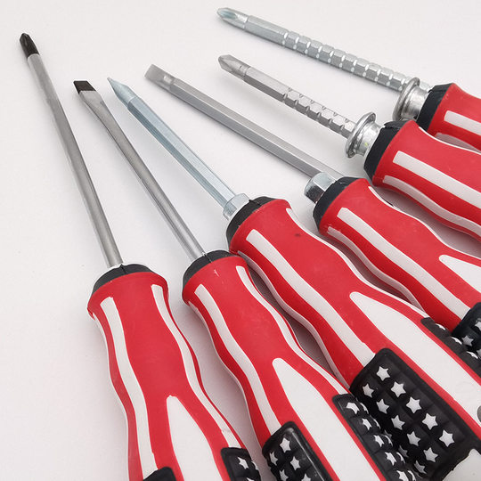 National Flag Cross One-word Dual-use Telescopic Screwdriver Set Household Hand Tool Screwdriver Screwdriver