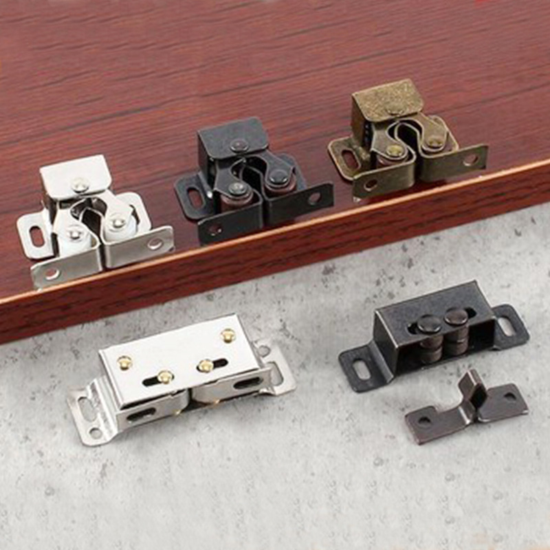 Cabinet door buckle touch bead cabinet accessories kitchen door touch bead cabinet buckle touch bead bronze metal magnetic Touch