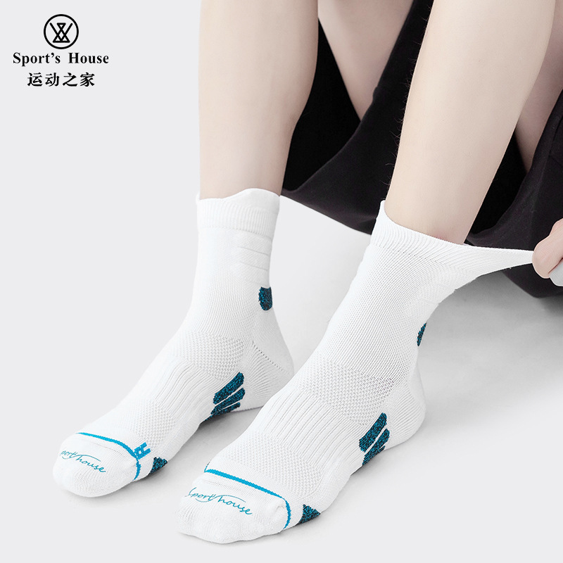 Sport's House Sports Home Men's Medium Breathable Quick-drying Tennis Socks Towel Bottom Non-slip Sports Socks Sport's House Sports Home Men's Medium Breathable Quick-drying Tennis Socks Towel Bottom Non-slip Sports Socks