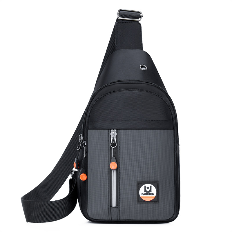 Comercio exterior nuevo bolso de pecho para hombres estilo coreano multicapa de almacenamiento versátil bolso de hombro para salir a la moda con bolso de bicicleta deportivo