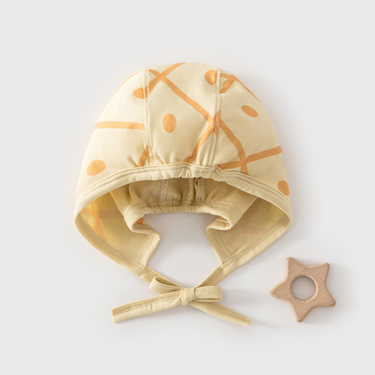 Sombrero fetal de algodón recién nacido frutas sin hueso primavera y verano bebé sombrero de puerta 0 en junio lindo sombrero recién nacido