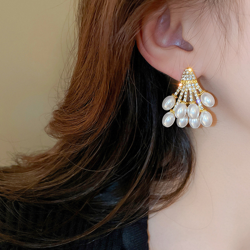 29g Weight Wholesale Jewelry Classic Style Water Droplets Metal Enamel Drop Earrings