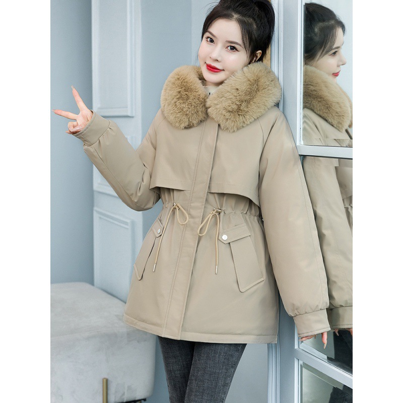 파커 코튼 패딩 재킷 겨울 2024 새로운 다운 코튼 패딩 재킷 여성의 긴 한국어 버전의 느슨한 플러스 사이즈 면화 패딩 재킷 코트 조수