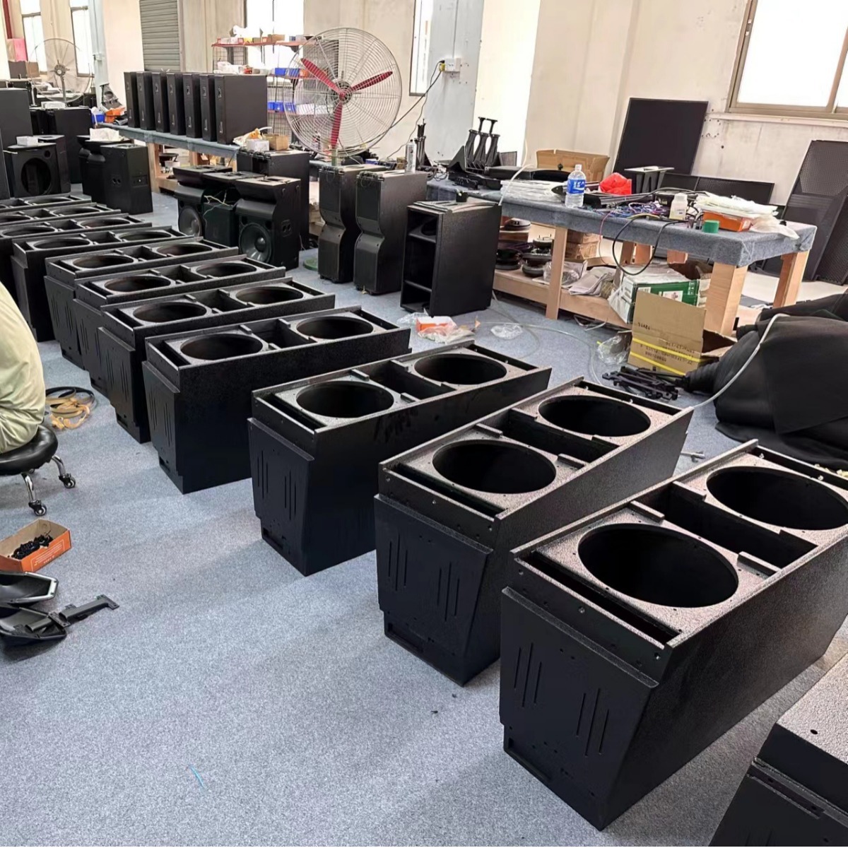 altavoces de matriz lineal doble 12 pulgadas sonido profesional al aire libre rendimiento sonido profesional escenario sistema de equipos de ingeniería de altavoces