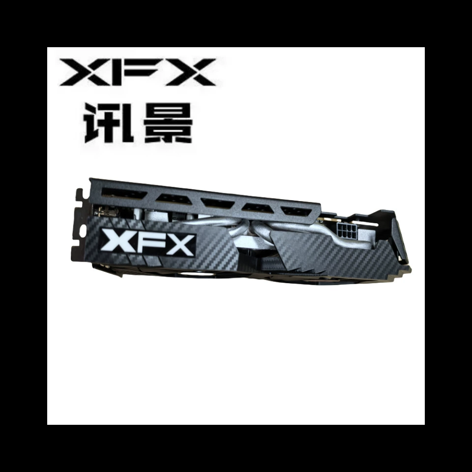 Видеокарта (XFX) RX 580 8 ГБ, двухвентиляторная Black Wolf edition