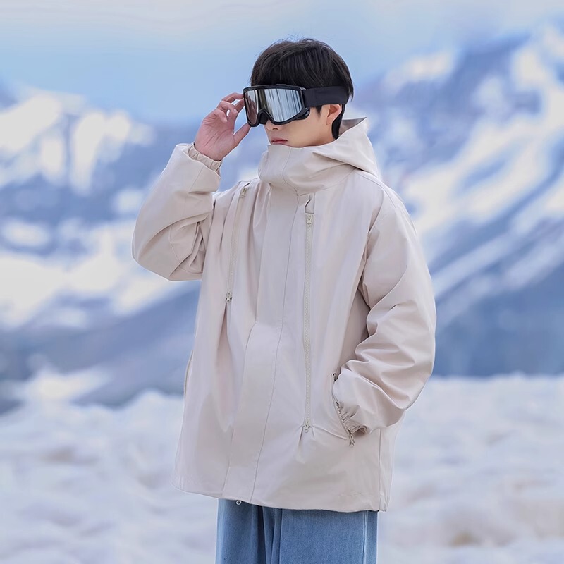 啄木鸟春秋季新款男户外三合一冲锋衣外套男款机能风防水夹克上衣|undefined
