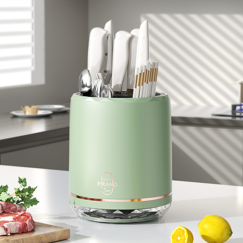 Cocina multifuncional palillos herramientas de almacenamiento integrado estante de cuchillos giratorios estante de almacenamiento de mesa para el hogar recomendación de artículos buenos